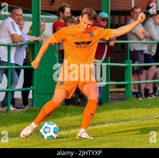 Dundela vs Ballymena United (pré-saison amicale) Wilgar Park, Belfast - 19/07/22 Banque D'Images