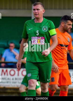 Dundela vs Ballymena United (pré-saison amicale) Wilgar Park, Belfast - 19/07/22 Banque D'Images