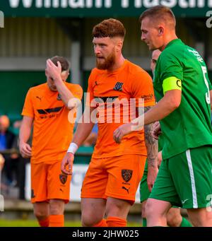 Dundela vs Ballymena United (pré-saison amicale) Wilgar Park, Belfast - 19/07/22 Banque D'Images