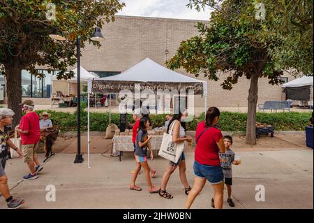 Marché hebdomadaire des producteurs de Heirloom à Green Valley, Arizona. Banque D'Images