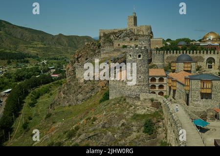 Château d'Akhaltsikhe (Rabati) situé dans la ville d'Akhaltsikhe, dans le sud de la Géorgie. Une des principales attractions de la région de Samtskhe-Javakheti. Banque D'Images