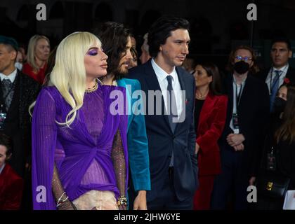 La première britannique de 'House of Gucci' tenue à l'Odeon Luxe, Leicester Square - arrivées avec : Lady Gaga où : Londres, Royaume-Uni quand : 09 nov 2021 crédit : Mario Mitsis/WENN Banque D'Images