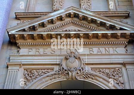 Preston Bank, bâtiment historique victorien, Lord Street, Southport, Merseyside, Lancs, Angleterre, ROYAUME-UNI, PR9 Banque D'Images