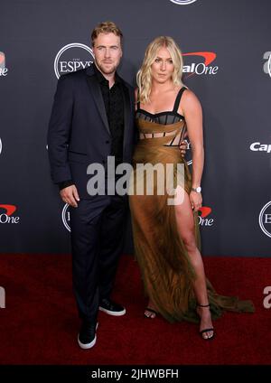 Hollywood, États-Unis. 20th juillet 2022. Aleksander Aamodt Kilde, Mikaela Shiffrin assiste aux 2022 ESPs au Dolby Theatre on 20 juillet 2022 à Hollywood, Californie. Photo: Crash/imageSPACE/Sipa USA crédit: SIPA USA/Alay Live News Banque D'Images