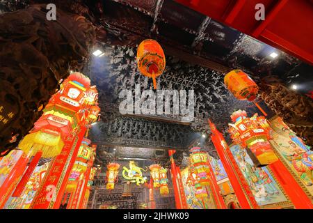 Le temple Dajia Jenn Lann, temple de la déesse chinoise de la mer Mazu dans le district de Dajia de Taichung, Taïwan Banque D'Images