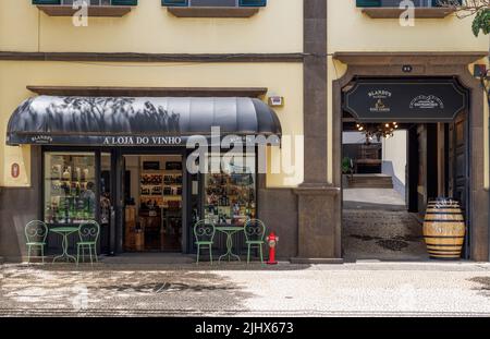 Blandy's Wine Lodge, Funchal, Madeira, Portugal Banque D'Images