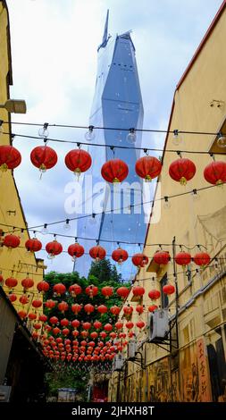 Merdeka 118, ou tour Warisan Merdeka, à Kuala Lumpur, en Malaisie, est le deuxième plus grand bâtiment du monde Banque D'Images