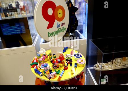 Magasin LEGO, Mall of Scandinavia, dans la ville de Stockholm, Suède. Banque D'Images