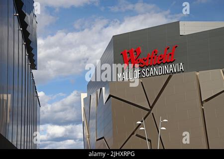 Westfield Mall of Scandinavia dans la ville de Stockholm, Suède Banque D'Images