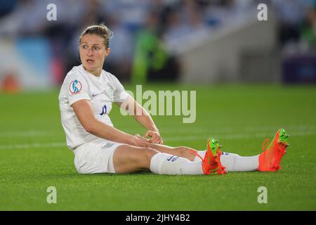 20 juillet 2022 - Angleterre / Espagne - UEFA Women's Euro 2022 - quart de finale - Brighton & Hove Community Stadium Ellen White, Angleterre, lors du match contre l'Espagne. Crédit photo : © Mark pain / Alamy Live News Banque D'Images