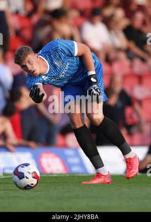 Cleethorpes, Angleterre, 19th juillet 2022. Jordan Wright de Lincoln City pendant le match d'avant-saison au Blundell Park, Cleethorpes. Le crédit photo devrait se lire: Jonathan Moscrop / Sportimage Banque D'Images