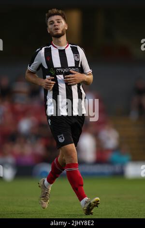 Cleethorpes, Angleterre, 19th juillet 2022. John McAtee, de Grimsby Town, pendant le match d'avant-saison au parc Blundell, Cleethorpes. Le crédit photo devrait se lire: Jonathan Moscrop / Sportimage Banque D'Images