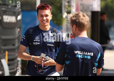 21st juillet 2022, circuit Paul Ricard, le Castellet, Marseille, France : Français F1 jeudi arrivées : Williams Racing, Alex Albon Banque D'Images