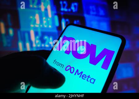 Brésil. 21st juillet 2022. Dans cette illustration, le logo Novi from Meta affiché sur l'écran d'un smartphone. (Photo de Rafael Henrique/SOPA Images/Sipa USA) crédit: SIPA USA/Alay Live News Banque D'Images