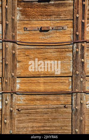 Texture en bois sur l'ancien chariot de train Banque D'Images