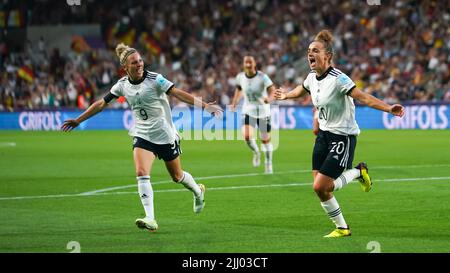 Londres, Royaume-Uni. 21st juillet 2022. Londres, Angleterre, 21 juillet 2022: Lors du match de football de quart de finale de l'UEFA Womens Euro 2022 entre l'Allemagne et l'Autriche au stade communautaire Brentford à Londres, en Angleterre. (Daniela Porcelli /SPP) crédit: SPP Sport presse photo. /Alamy Live News Banque D'Images