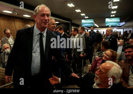 Sao Paulo, Brésil. 21st juillet 2022. SP - Sao Paulo - 07/21/2022 - SAO PAULO, CIRO GOMES, FIESP - le candidat pour le Président de la République par PDT Ciro Gomes, participe ce jeudi après-midi (21) à l'événement directives prioritaires, Gouvernement fédéral 2023-2026, Au siège de la Fédération des industries de l'État de Sao Paulo, FIESP. Photo: Suamy Beydoun/AGIF/Sipa USA crédit: SIPA USA/Alay Live News Banque D'Images