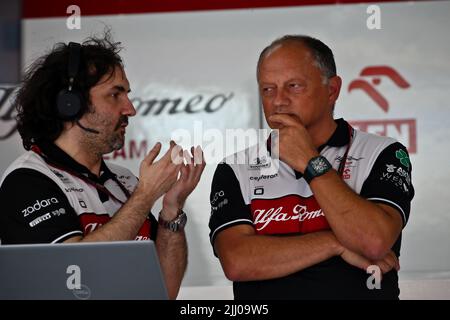 21 2022 juil le Castellet, France - F1 2022 France GP - jour de préparation - Frédéric Vasseur (FRA) - Alfa Romeo F1 Chef d'équipe Banque D'Images