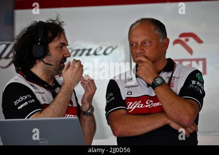 21 2022 juil le Castellet, France - F1 2022 France GP - jour de préparation - Frédéric Vasseur (FRA) - Alfa Romeo F1 Chef d'équipe Banque D'Images