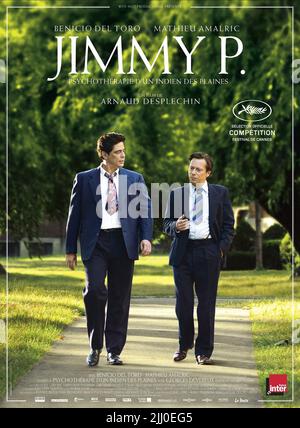 BENICIO DEL TORO, Mathieu Amalric affiche, JIMMY P., 2013 Banque D'Images