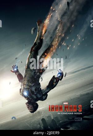 ROBERT DOWNEY JR. AFFICHE, IRON MAN 3, 2013 Banque D'Images