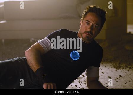 ROBERT DOWNEY JR., IRON MAN 3, 2013 Banque D'Images