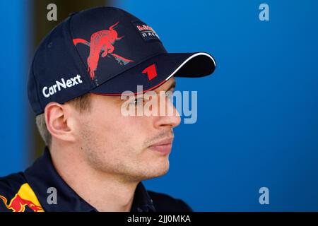 Le Castellet, Mezzolombardo, France. 21st juillet 2022. MAX VERSTAPPEN des pays-Bas et Red Bull Racing est vu lors des préparatifs du Grand Prix de Formule 1 de la FIA 2022 au circuit Paul Ricard au Castellet, France. (Image de crédit : © Daisy Facinelli/ZUMA Press Wire) Banque D'Images