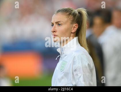 20 juillet 2022 - Angleterre / Espagne - UEFA Women's Euro 2022 - quart de finale - Brighton & Hove Community Stadium Leah Williamson d'Angleterre pendant le match contre l'Espagne. Crédit photo : © Mark pain / Alamy Live News Banque D'Images