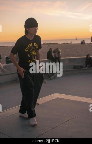 Street Photography from Venice Beach Skatepark, Los Angeles, Californie, États-Unis, janvier 2022 Banque D'Images