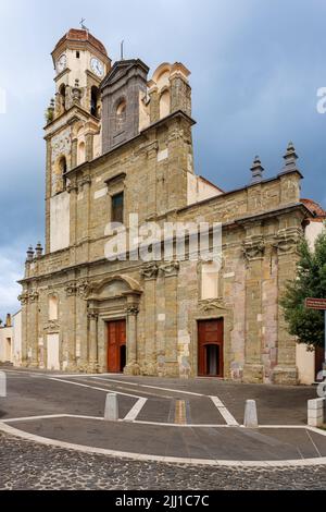 Église notre-Dame de grâce à Sanluri sur l'île de Sardaigne, Italie Banque D'Images