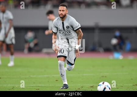 Tokyo, Japon. 20th juillet 2022. Neymar du PSG lors du match de football pré-saison entre Paris Saint-Germain et Kawasaki Frontale au Stade National de Tokyo, Japon, 20 juillet 2022. Credit: AFLO/Alay Live News Banque D'Images