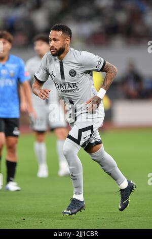 Tokyo, Japon. 20th juillet 2022. Neymar du PSG lors du match de football pré-saison entre Paris Saint-Germain et Kawasaki Frontale au Stade National de Tokyo, Japon, 20 juillet 2022. Credit: AFLO/Alay Live News Banque D'Images