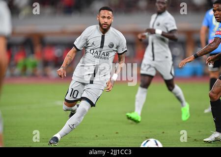 Tokyo, Japon. 20th juillet 2022. Neymar du PSG lors du match de football pré-saison entre Paris Saint-Germain et Kawasaki Frontale au Stade National de Tokyo, Japon, 20 juillet 2022. Credit: AFLO/Alay Live News Banque D'Images