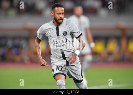 Tokyo, Japon. 20th juillet 2022. Neymar du PSG lors du match de football pré-saison entre Paris Saint-Germain et Kawasaki Frontale au Stade National de Tokyo, Japon, 20 juillet 2022. Credit: AFLO/Alay Live News Banque D'Images