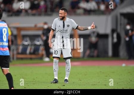 Tokyo, Japon. 20th juillet 2022. Neymar du PSG lors du match de football pré-saison entre Paris Saint-Germain et Kawasaki Frontale au Stade National de Tokyo, Japon, 20 juillet 2022. Credit: AFLO/Alay Live News Banque D'Images