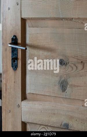 Photo sélective de la porte en bois. Banque D'Images