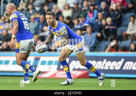 Leeds, Angleterre - 21st juillet 2022 - Richie Myler (16) de Leeds Rhinos en action. Rugby League Betfred Super League Leeds Rhinos vs Wigan Warriors au Headingley Stadium, Leeds, Royaume-Uni Banque D'Images