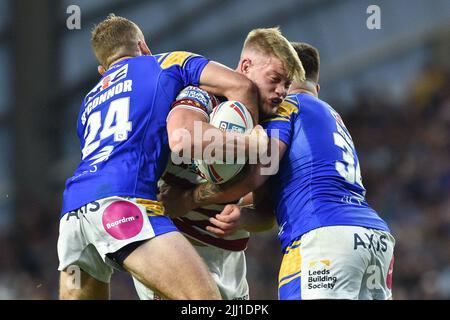 Leeds, Angleterre - 21st juillet 2022 - Morgan Smithies of Wigan Warriors. Rugby League Betfred Super League Leeds Rhinos vs Wigan Warriors au Headingley Stadium, Leeds, Royaume-Uni Banque D'Images