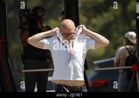 Le Castellet, France. 22nd juillet 2022. VILLENEUVE Jacques (CAN), présentateur de TV commentateur Canal, portrait au Grand Prix de France de Formule 1 de Lenovo, Grand Prix de France 2022, 12th tour du Championnat du monde de Formule 1 de la FIA 2022 de 22 juillet au 24, 2022 sur le circuit Paul Ricard, au Castellet, France - photo : Paulo Maria/DPPI/DPPI/LiveMedia crédit: Agence de photo indépendante/Alamy Live News crédit: Agence de photo indépendante/Alamy Live News Banque D'Images