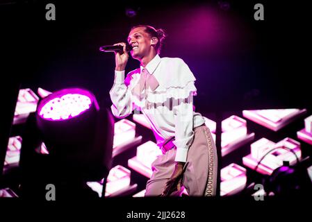 20 juillet 2022, Milan, Milan, Italie: Stromae, Nom de scène de Paul Van Haver, en concert au Snai di San Siro Hippodrome à Milan. (Credit image: © Pamela Rovaris/Pacific Press via ZUMA Press Wire) Banque D'Images