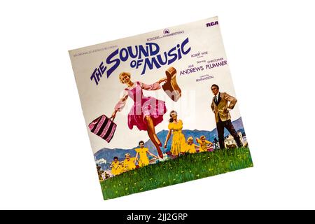 Bande originale LP of the Sound of Music avec Julie Andrews et Christopher Plummer. Publié en 1965. Banque D'Images