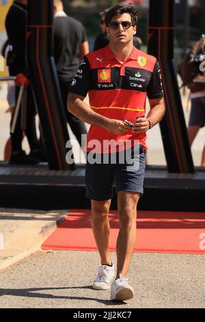 Le Castellet, France. 22nd juillet 2022. 22nd juillet ; circuit Paul Ricard, le Castellet, Matseille, France : Grand Prix de France F1, journée de pratique libre ; Scuderia Ferrari, Carlos Sainz crédit : action plus Sports Images/Alamy Live News Banque D'Images