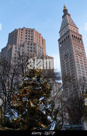Arbre de vacances à New York Banque D'Images