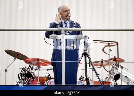 Rotterdam, pays-Bas. 22nd juillet 2022. 2022-07-22 20:30:22 ROTTERDAM - Maire Ahmed Aboutaleb lors de l'ouverture des Jeux mondiaux de police et de feu, les jeux internationaux pour les pompiers, la police, les douanes et le personnel de prison. ANP SEM VAN DER WAL pays-bas Out - belgique Out crédit: ANP/Alay Live News Banque D'Images