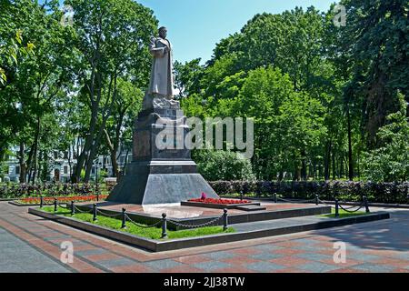 Nikolai Vatutin, chef militaire soviétique, héros de l'Union soviétique. Monument à Kiev, Ukraine. Banque D'Images