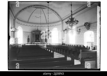 L'église Stora Mellösa, intérieur. SM-204 Banque D'Images