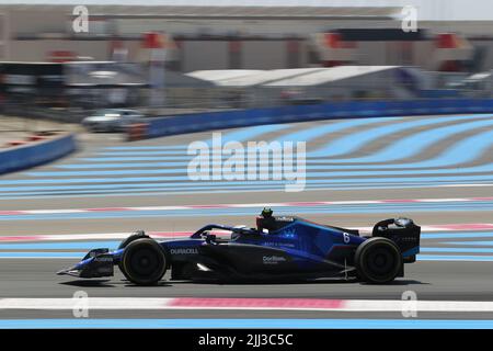 Le Castellet, France. 22nd juillet, 2022 juillet 22 2022 le Castellet, France - F1 2022 France GP - libre pratique 1 - Nicholas Latifi (CAN) Williams FW44 crédit: Live Media Publishing Group/Alay Live News Banque D'Images