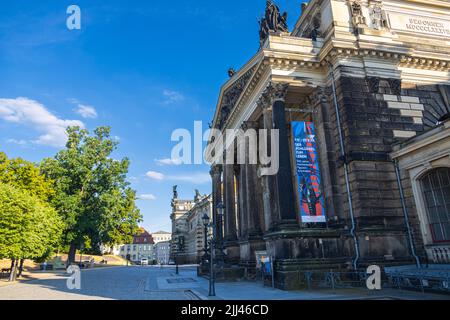 Dresde, Allemagne - 28 juin 2022: Galerie d'art dans le Lipsiusbau, espace d'exposition pour les collections d'art de l'État de Dresde. Situé dans l'académie de fin Banque D'Images