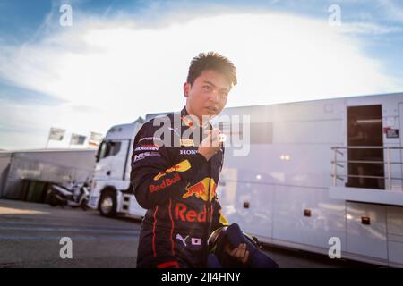 Le Castellet, France. 22nd juillet 2022. IWASA Ayumu (jpn), DAMS, Dallara F2, portrait lors de la ronde 9th du Championnat de Formule 2 de la FIA 2022, de 22 juillet à 24, 2022 sur le circuit Paul Ricard, au Castellet, France - photo Sebastiaan Rozendaal / Agence néerlandaise de photo / DPPI crédit: DPPI Media/Alay Live News Banque D'Images