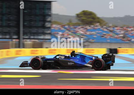 22 2022 juillet le Castellet, France - F1 2022 France GP - pratique libre 1 - Nicholas Latifi (CAN) Williams FW44 Banque D'Images